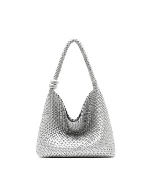 Large capacity hand woven tote bag, women's commuting beach vacation shoulder bag, summer new style