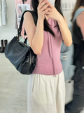 Korean niche wandering bag blogger, same style armpit bag, mini motorcycle shoulder bag, large capacity hand-held women's bag