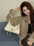Summer New Arrival High-End Yellow Hobo Bag Under-Arm Bag Versatile Commute Crossbody Bag