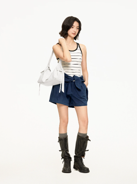 New Women's Genuine Leather Single Shoulder Hobo Bag Underarm Handbag Crossbody Bag in White