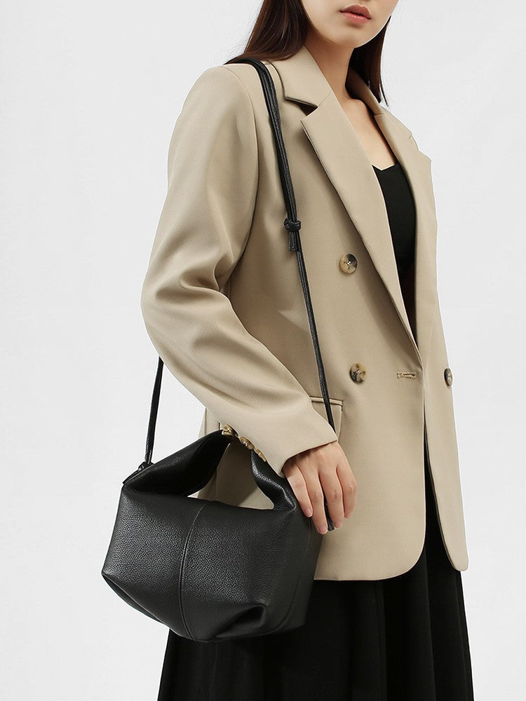 2026 bento bag, fashionable crossbody bag, niche bag, polene soft leather handbag, commuter women's bag