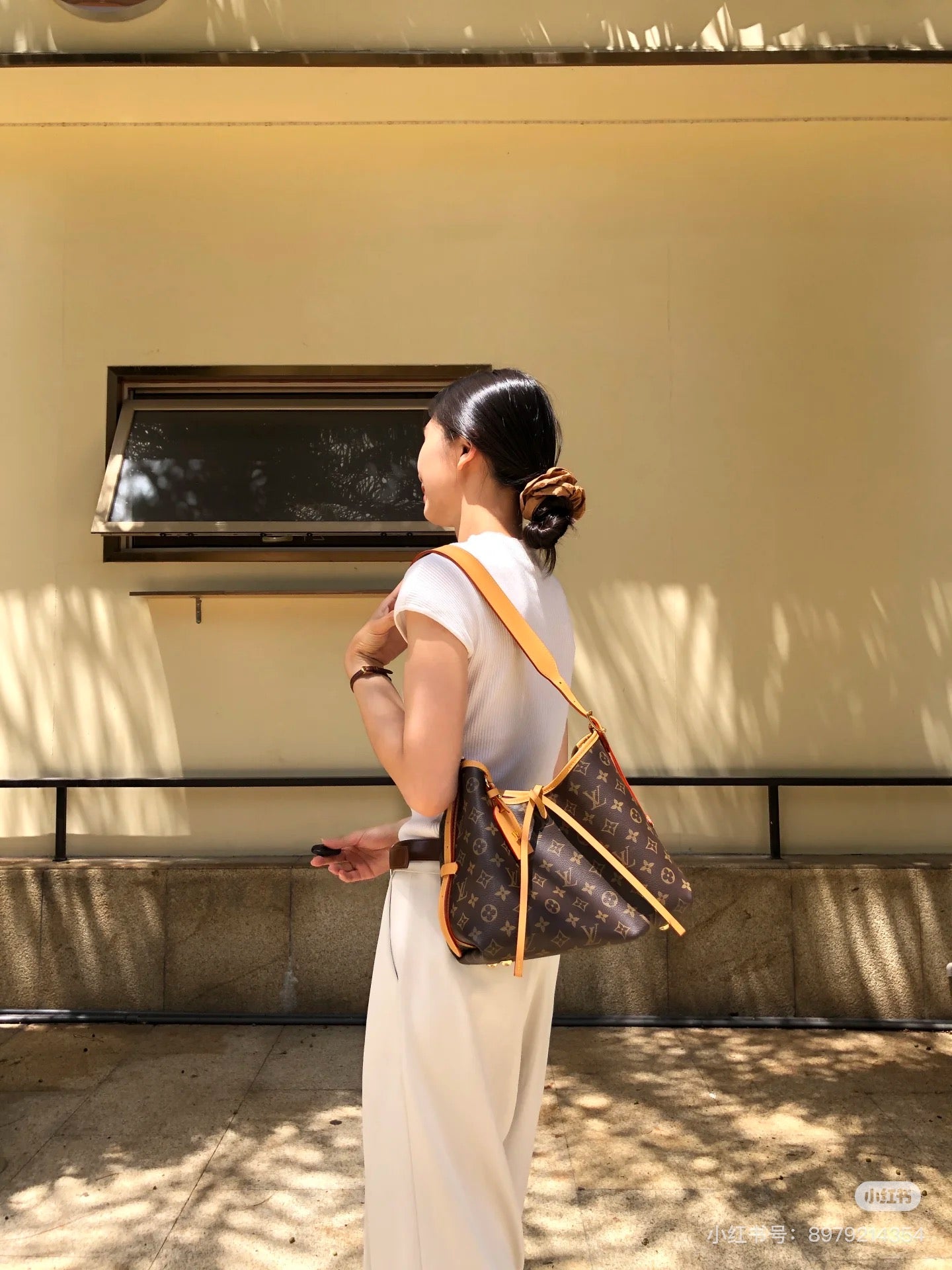 Louis Vuitton Carryall vintage tote bag, second-hand luxury commuting style, fashionable and versatile