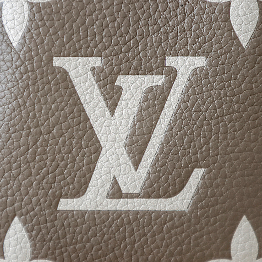 Used LV Nano No é Elephant Grey Full Leather Embossed Bucket Bag, Handheld Crossbody Mini Bag, Fashionable and Versatile Tool